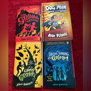 DogMan Brawl of the Wild + Tales Dark & Grimm 3 Book Bundle